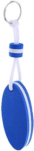 QYM 2 Pieces Floating Keychain, Float Buoy Boat Key Ring Buoyant Sports Key Chains for Boating Fishing Whitewater Rafting Canoeing Sailing, Kayaking, Swimming and Outdoor Sports(Blue)