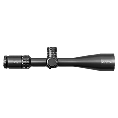 Arken Optics EPL4 6-24X50 FFP MOA VHR Illuminated Reticle with Zero Stop 30mm Tube Lightweight Rifle Scopes for Hunting