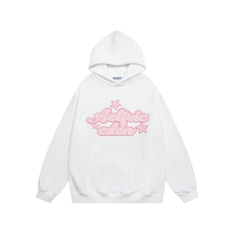 Aelfric Eden Womens Oversized Star Graphic Hoodies Fashion Long Sleeve Hoodie Pullover Hooded Sweatshirt Unisex