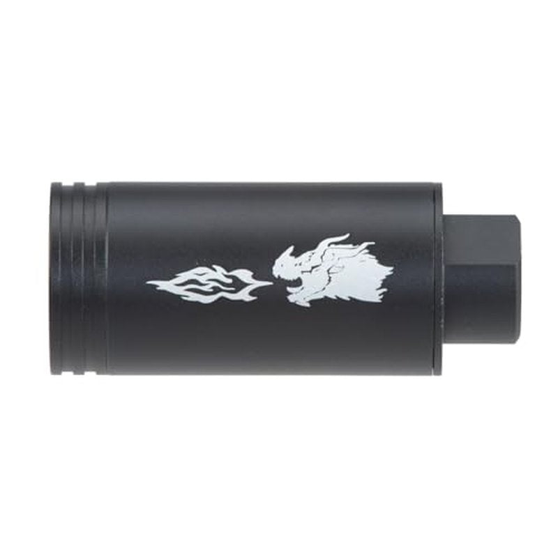 Spitfire Airsoft Tracer Unit with Flame Effect Dracarus Style for 14mm CCW Thread with 11mm CW Adapter