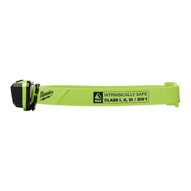 2004HZL Milwaukee Intrinsically Safe C I, II, III / D 1 Spot/Flood Headlamp | Safety | Job Site | Universal Hard Hat Clips | Nylon Strap | AAA Batteries