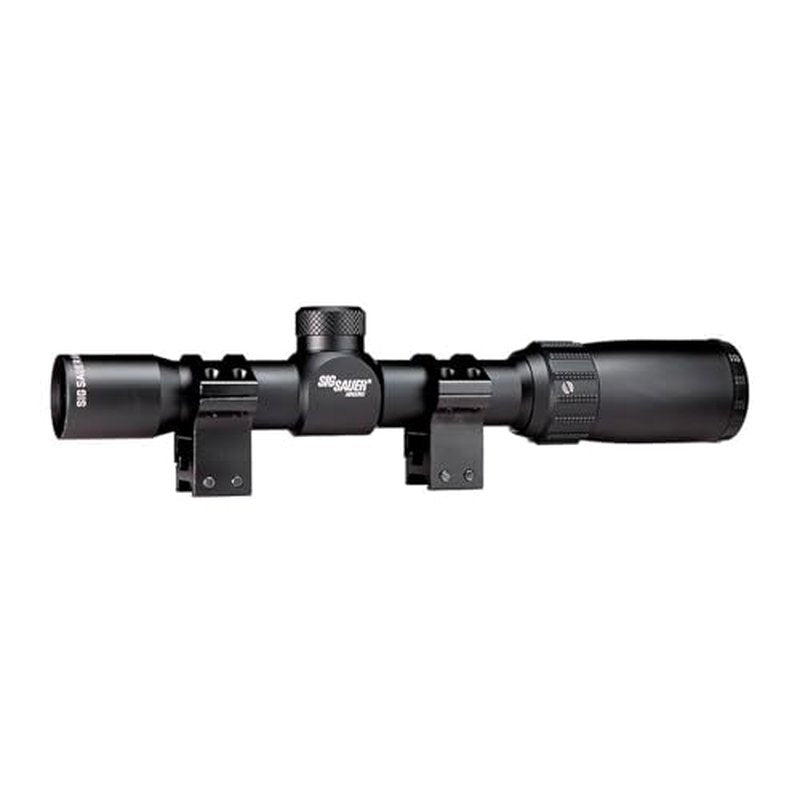 SIG SAUER AIR T4 1-4x24mm 1-Inch Aluminum Tube Durable Adjustable Shooting Aiming Airsoft Air Gun Scope, Mil-Dot Reticle, Picatinny Scope Rings Included