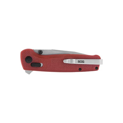 SOG unisex adult Folder Terminus XR G10 Crimson, RED, One Size US