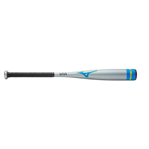 Mizuno HOT METAL T-Ball -13 USA Baseball Bat | 2 1/4 inch Barrel | 1 Piece Aluminum | Lightweight Design | Speed Helix Grip