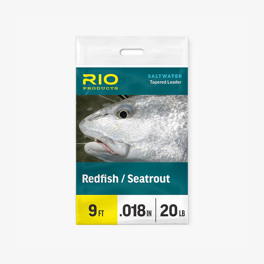 Saltwater Fly Fishing Leaders for Redfish & Seatrout - 9ft, Multiple Strengths