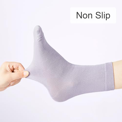 J-BOX Women's Cotton Crew Socks Above Ankle Socks, Lightweight Socks for Women Socks Multicolors Casual Socks