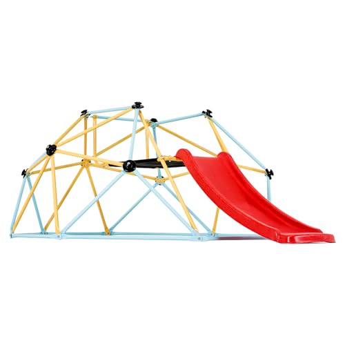 VEVOR Climbing Dome, Jungle Gym Supports 600LBS and Easy Assembly, 6FT Geometric Dome Climber Play Center for Kids 3 to 9 Years Old, with Climbing Grip, Outdoor and Indoor Play Equipment for Kids