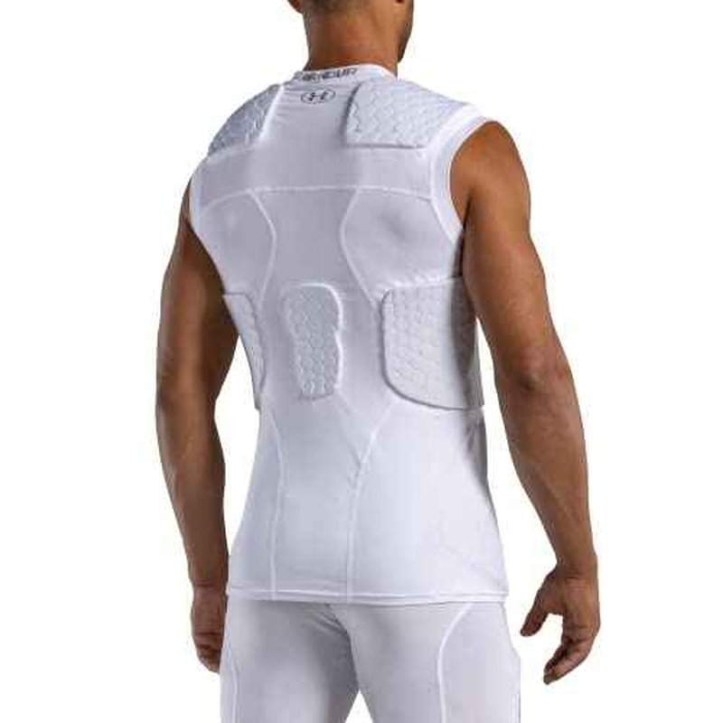 Under Armour Gameday Pro 5-Pad Football Compression Top, with UA HeatGear & McDavid HEX Technology, Moisture Wicking Protection (Youth)
