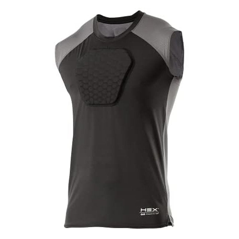 McDavid Chest Protector Baseball Heart Guard Sternum Protection for Adults. Compression Shirt with HEX Padded Shirt