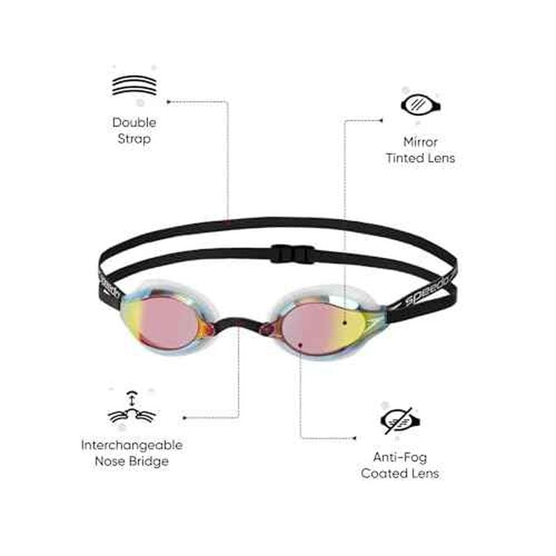 Speedo Fastskin Speedsocket 2 Mirrored Goggles White/Copper