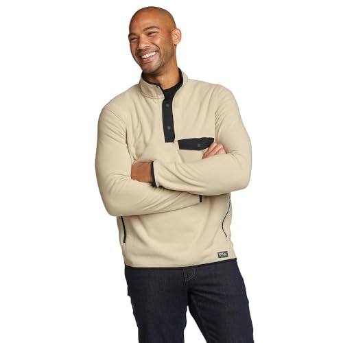 Eddie Bauer Men's Chutes Mock Neck Fleece