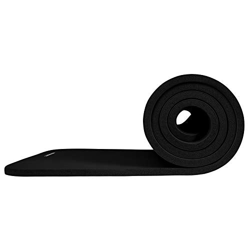 Retrospec Solana Yoga Mat 1/2" Thick w/Nylon Strap for Men & Women - Non Slip Excercise Mat for Yoga, Pilates, Stretching, Floor & Fitness Workouts, Wild Spruce, 4446