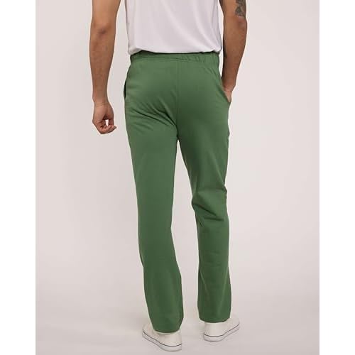 Real Essentials 3 Pack: Men's Tech Fleece Athletic Casual Open Bottom Sweatpants with Pockets (Available in Big & Tall)