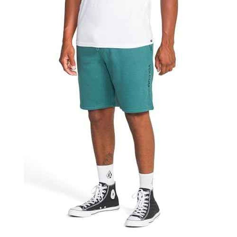 Volcom Mens Elastic Waist SweatShorts with Drawstring ? Fleece Lounge Shorts, Soft Cotton Blend, Relaxed Fit