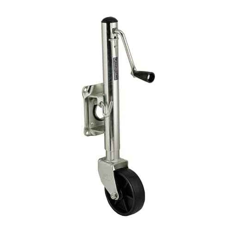 Fulton TJ12000101 Marine Trailer Jack, 1,200 lbs. Lift Capacity, Sidewind, Bolt-On Side Mount, 10 Inch Travel