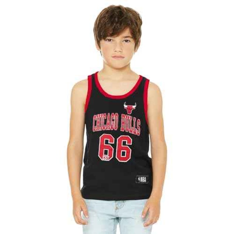 Outerstuff Chicago Bulls Boys Size Est. 1966 Game Day Logo Tank Top Shirt, Black