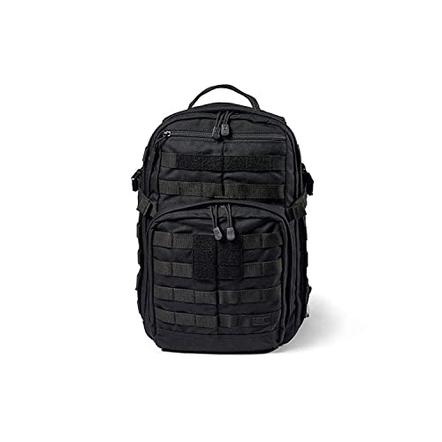 5.11 Tactical Backpack – Rush 12 2.0 – Military Molle Pack, CCW and Laptop Compartment, 24 Liter, Small, Style 56561, Black