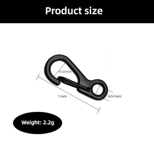 Stainless steelMini SF Carabiner Clips Tiny Spring Snap Hook Keychain Clasps EDC Small Hanging Buckle for Backpack Camping Bottle Using Accessories Paracord Tactical Survival Gear£¨4-PCS £©