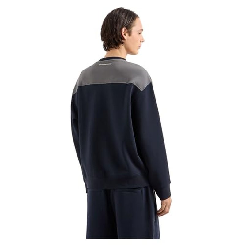 Armani Exchange mens Limited Edition a Line Logo Stretch Cotton Poly Sweatshirt