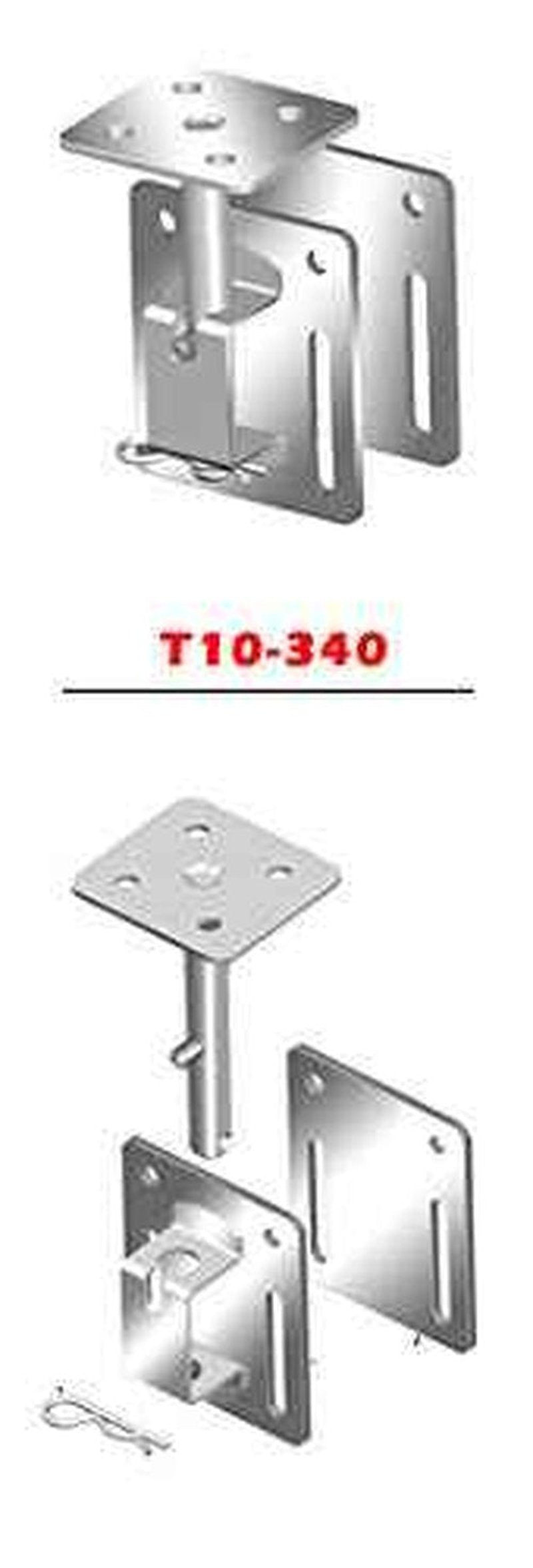 Magma T10-340 Single Side/Bulkhead or Square/Flat Rail Mount for Single Mount Rectangular Grills and Fillet Tables| Stainless Steel Boat Grill/Table Mount | Versatile Marine Accessory Bracket
