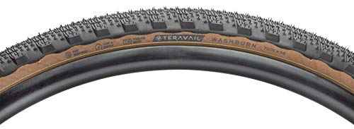Teravail - Washburn Bicycle Tire | Light and Supple Casing | for Rough Pavement and Fast Gravel | 700 x 38 | Tan Sidewall