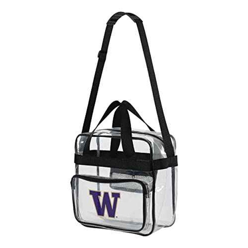 FOCO NCAA Team Logo Clear See Through Stadium High End Messenger Bag