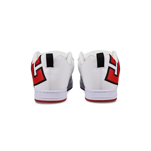 DC Shoes Men's Court Graffik Skate Sneaker White/Red