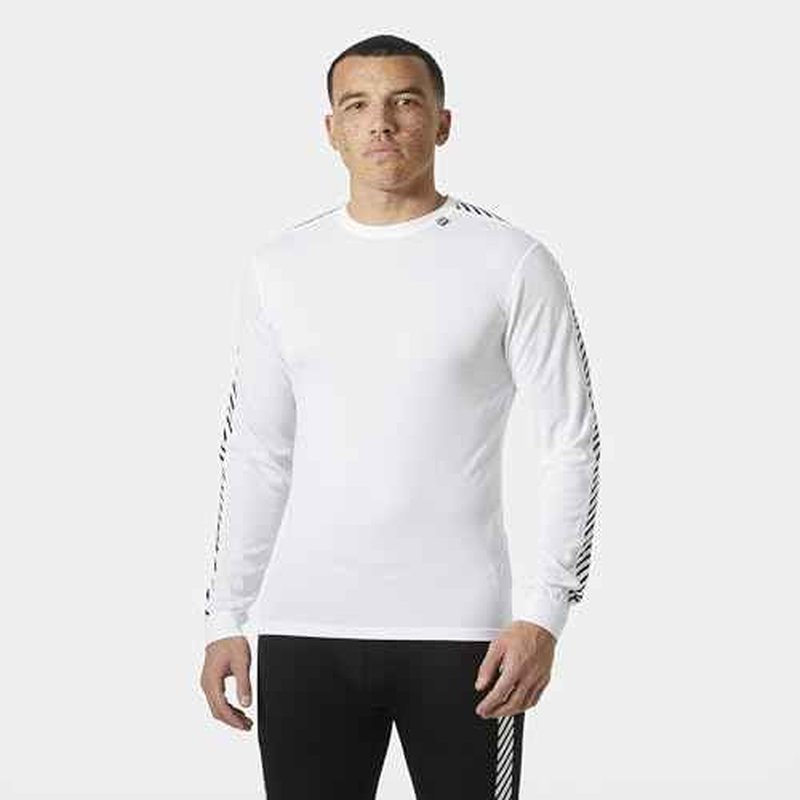Helly-Hansen LIFA Active Stripe Crew Men's Baselayer - Breathable, Moisture-Wicking Thermal Shirt for Outdoor Activities
