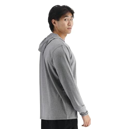 TYR Men's Long Sleeve Sun Protection Performance Hoodie Shirt UPF 50+