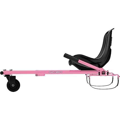 Hover-1 Buggy Hoverboard Attachment - Compatible with Most 6.5" & 8" Electric Hoverboards, Hand-Operated Rear Wheel Control, Adjustable Frame & Straps, Easy Assembly & Install Hoverboard Go Kart