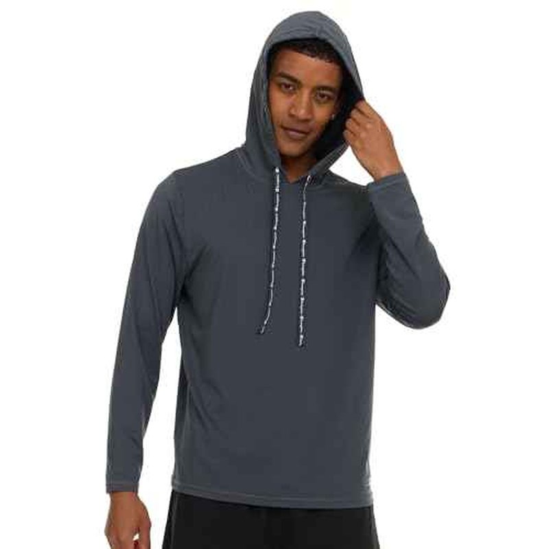 Champion Mens Sun Hoodie Long Sleeve, UPF 50 Sun Shirts for Men, Lightweight UV Protection Rash Guard, Fishing Swim Shirt