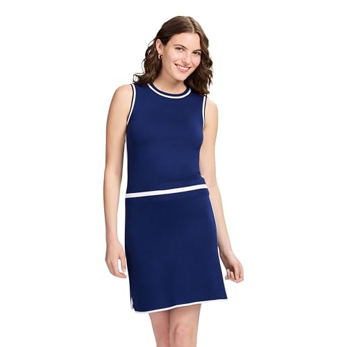 IZOD Womens Athletic Sweater Dress Sleeveless