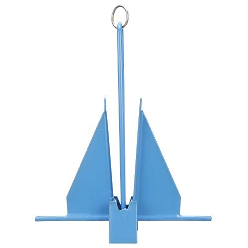 SEACHOICE 41724 Utility Anchor â€“ PVC Coated â€“ 8 Pounds â€“ Blue â€“ for Boats up to 24 Feet