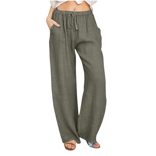 Lightning Deals of Today Prime Clearance Today Deals Prime Clearance Linen Pants Women White Linen Pants Women Linen Pants Women Summer Linen Pants Women Petite High Waisted Linen Pants Women