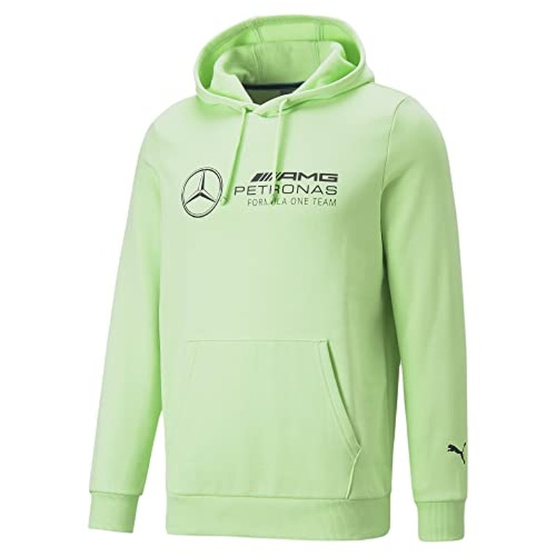 PUMA Men's Standard Mercedes Essentials Fleece Hoodie, Paradise Green, Large