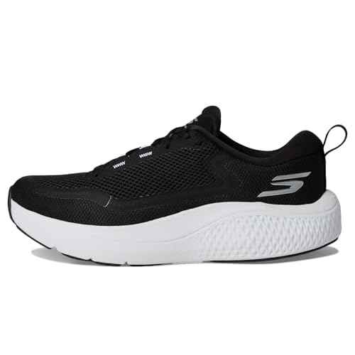 Skechers Women's Go Run Supersonic Max, Black/White, 9