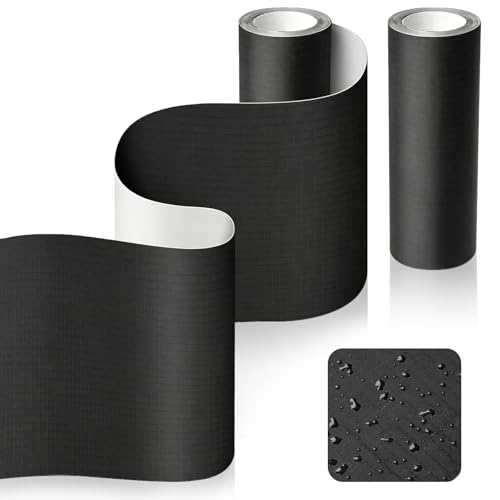 Oipiocy 2-Pack Black Nylon Patch Repair Kit 4 x 63 Inch Waterproof Fabric Tape