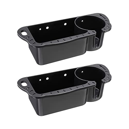 KEMIMOTO Boat Seat Cup Holder for Marine B100 B200, ABS Plastic Boat Caddy Organizer with Drainage & Reserved Installation Holes, Boat Cabin Storage Fishing Accessories Caddy