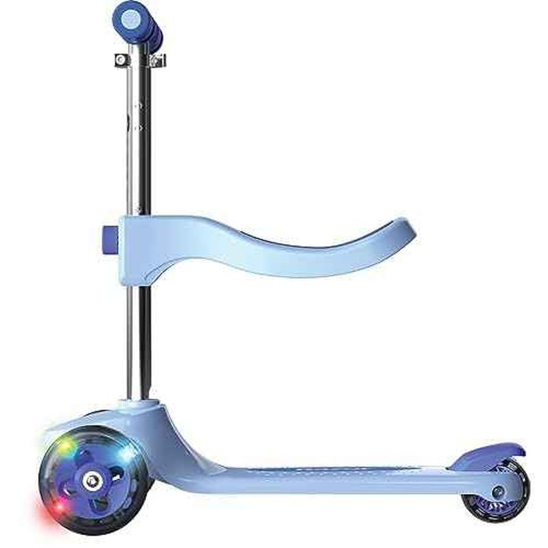 Razor Rollie, 3-Wheel Scooter for Younger Children, Seated and Stand-Up Riding Options, Light Up Wheels