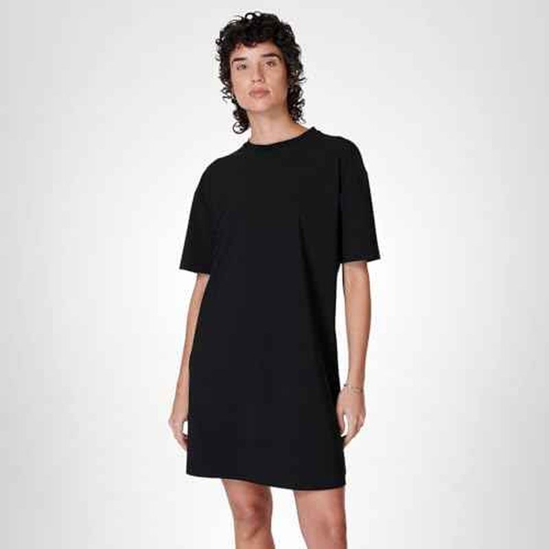 Sweaty Betty Explorer Lightweight Crewneck T-Shirt MINI Dress Black