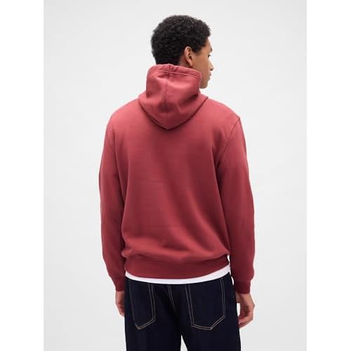 GAP Men's Mini Logo Relaxed Pullover Hoodie