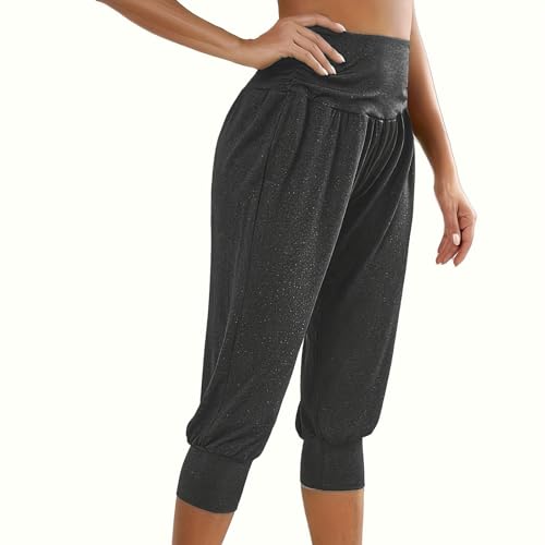 My Orders Placed Recently by Me Capri Pants for Women, Casual Sweatpants Beam Foot High Elastic Waist Yoga Cropped Pants 2024 Lounge Trousers