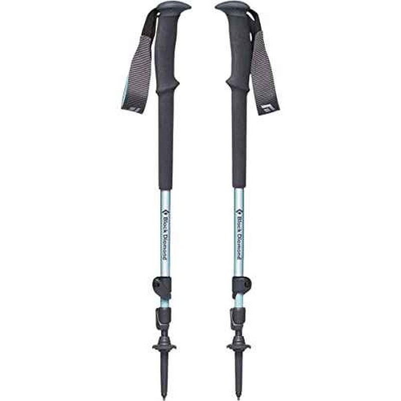 Black Diamond Women's Trail Trekking Poles, Two Lightweight Collapsible Aluminum Hiking Sticks with FlickLock Adjustability for Hiking, Trekking, Backpacking, Walking, Camping, and Travel