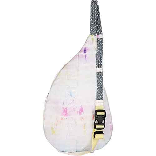 KAVU Mini Rope Sling Pack with Adjustable Rope Shoulder Strap - Rainbow Dye