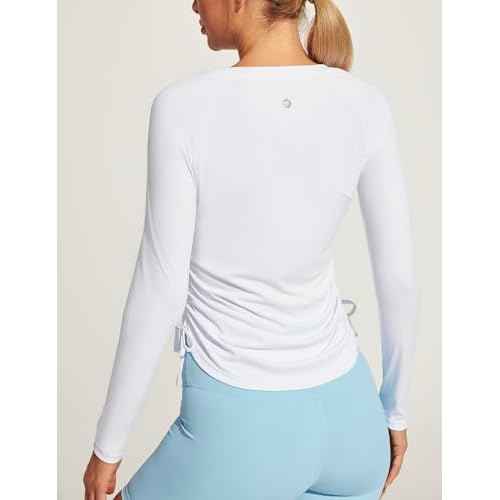 IUGA Rash Guard for Women UPF 50+ Long Sleeve Sun Shirts Swim Shirts for Women Lightweight UV Protection Shirts Hiking Tops