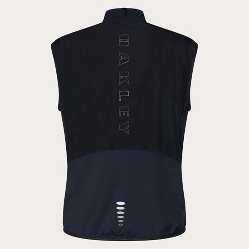 Oakley Mens Endurance Packable Wind Vest 2.0, Blackout, Small