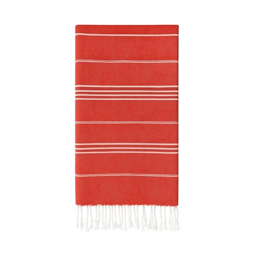 Turkish Beach Towel Oversized 38x71 100% Cotton Extra Large Sand Free Quick Dry Light Travel Towels for Adults Beach Accessories Gifts Essentials