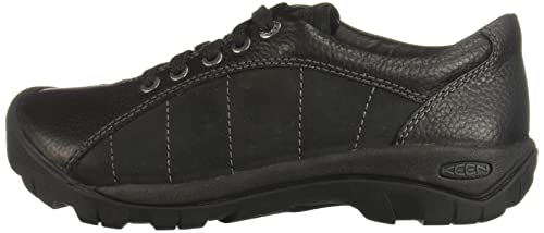 KEEN Women's Presidio Casual Comfortable Oxfords, Black/Magnet, 8 US