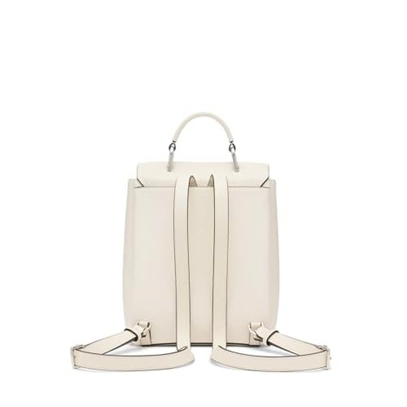 Calvin Klein Clove Triple Compartment Flap Backpack, Cherub White, One Size