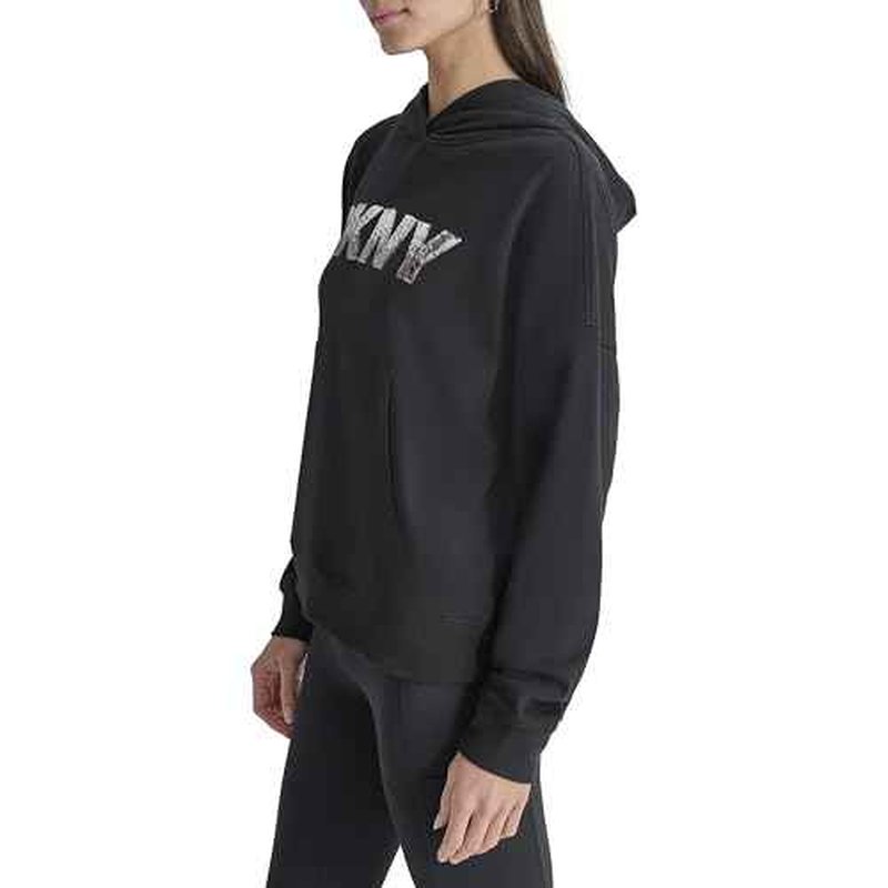 DKNY Women's Ombre Logo Hoodie Sweatshirt